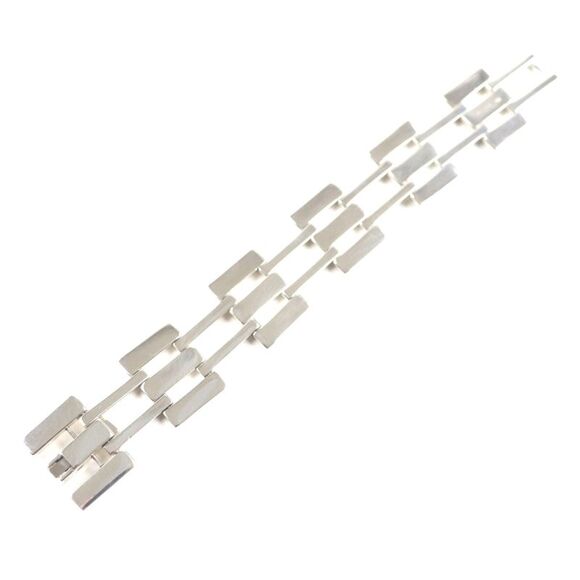 Gucci Heavy Gate Link Bracelet Silver 925 Bracelet